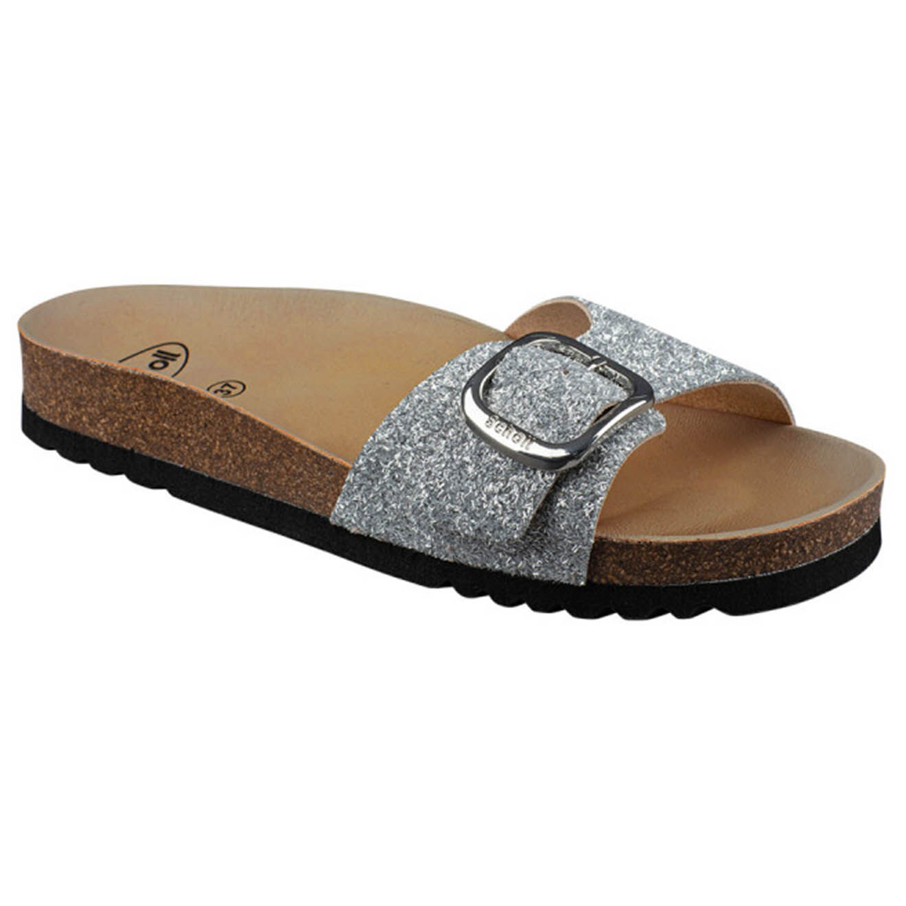 Scholl Mules Kathleen argentées