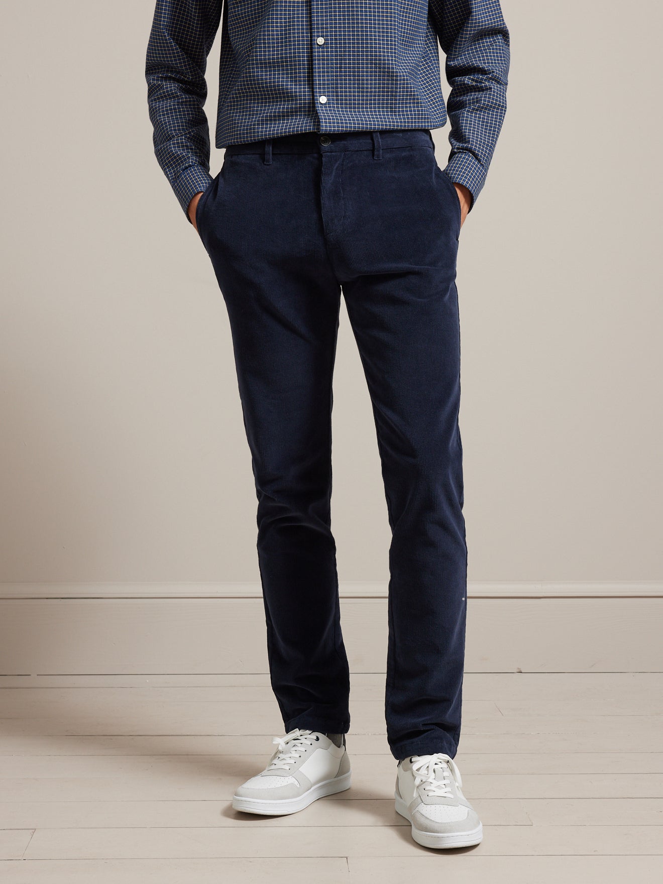 Chino velours regular homme