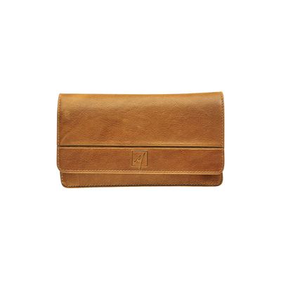 Porte-monnaie accordéon Savannah - cognac - label M