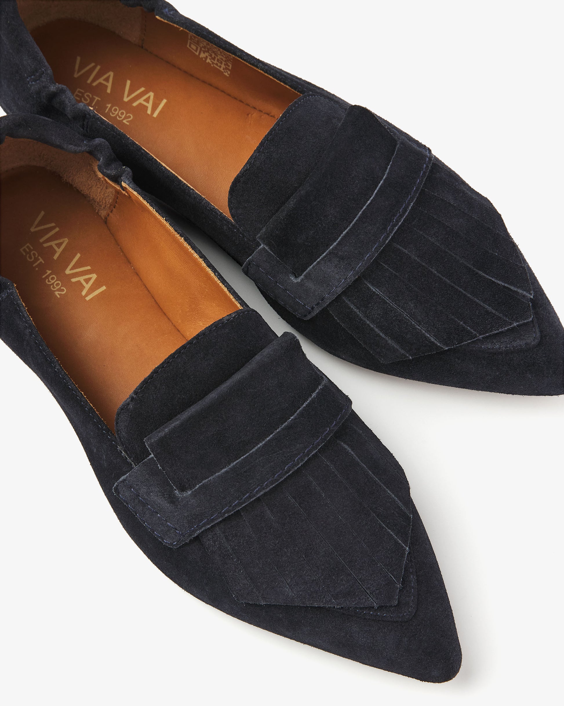 VIA VAI blauwe dames loafers Lola Oakley