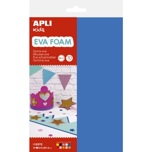 Apli Folha Eva Sortido 210x297x2mm 4un. - 12372