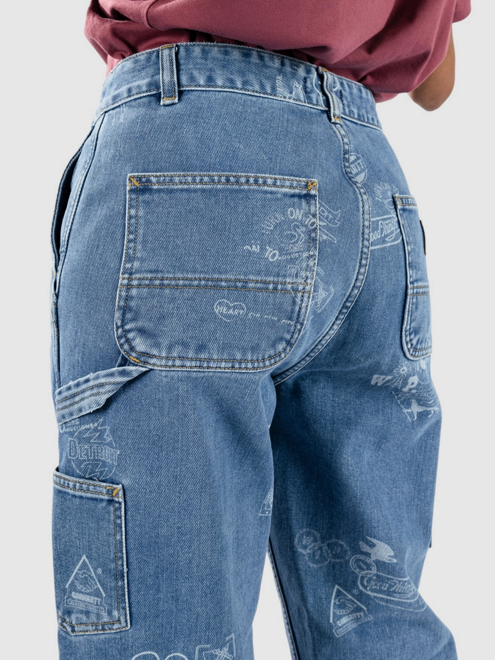 Carhartt WIP Stamp Jeans stamp print/blue