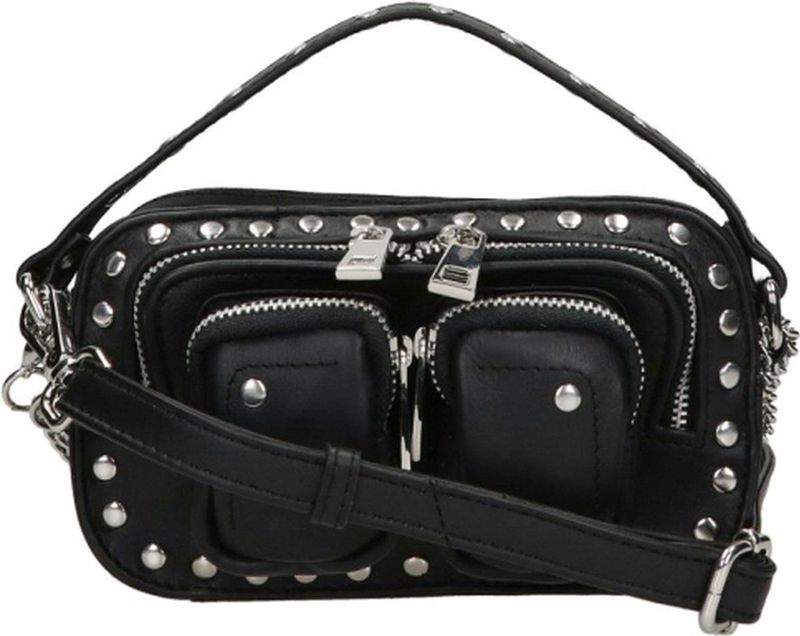 Nunoo Kleine Crossbodytas / Schoudertas Dames Helena Disco - Zwart