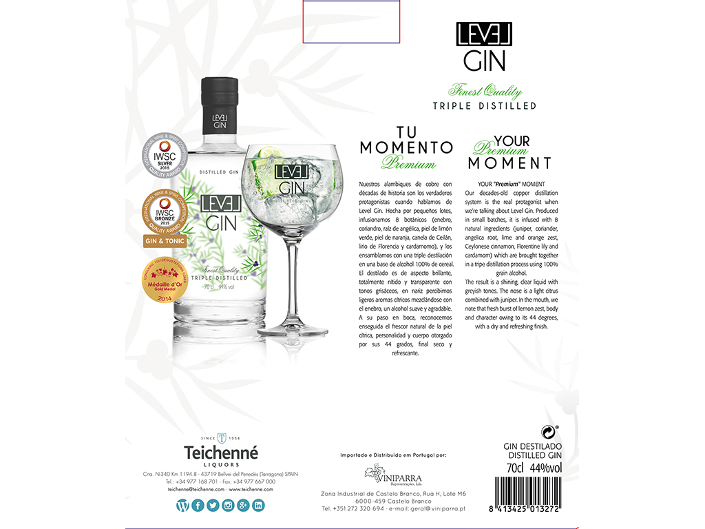GIN TEICHENNÉ LEVEL PREMIUM 0.70L
