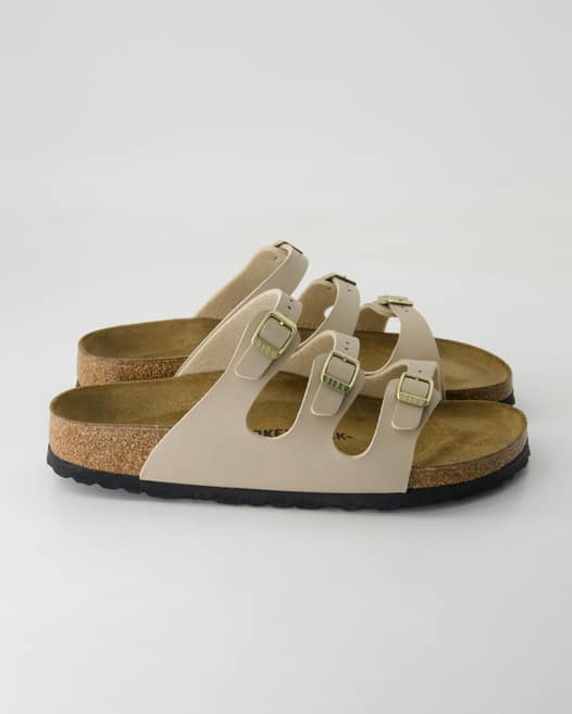 Birkenstock Florida Pantoletten in Beige