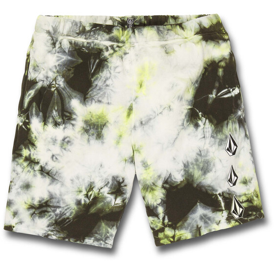 Volcom Iconic Stone Plus Fleece Short Lime Tie Dye Men SU22