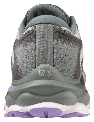 Chaussures de Running Mizuno Femme Wave Sky 7 Gris Rose