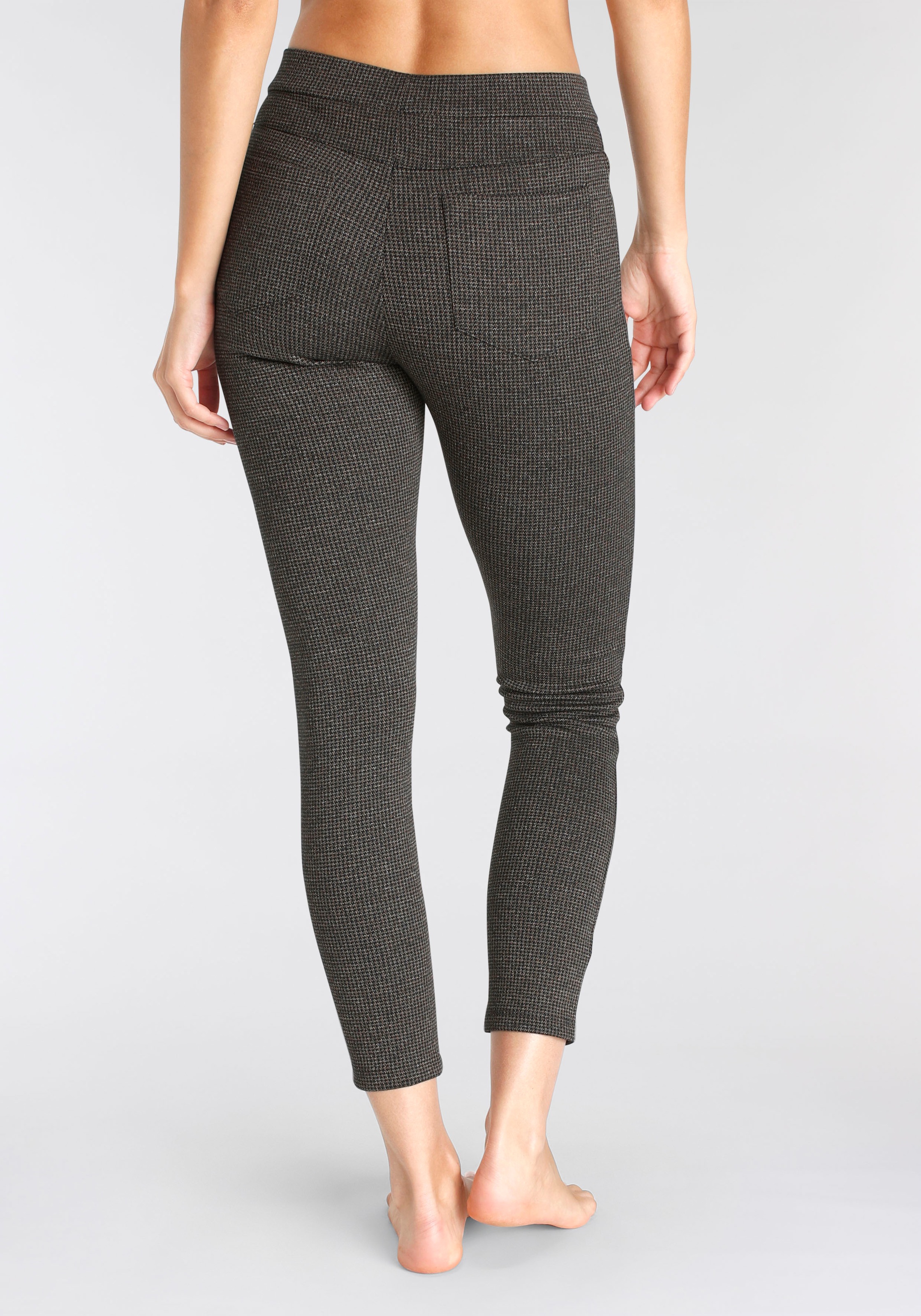 LASCANA Leggings  mit Ajour Karomuster