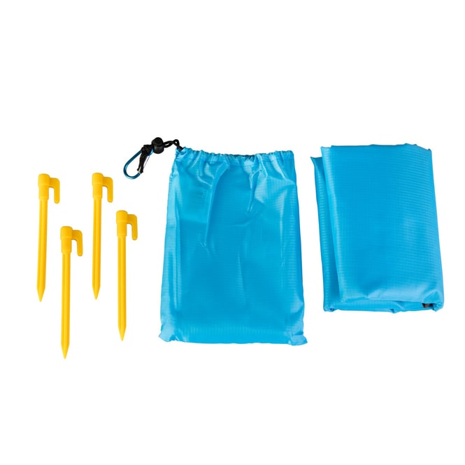 Strandmattenset - blau - aus Textil - ca. 200 x 210 cm