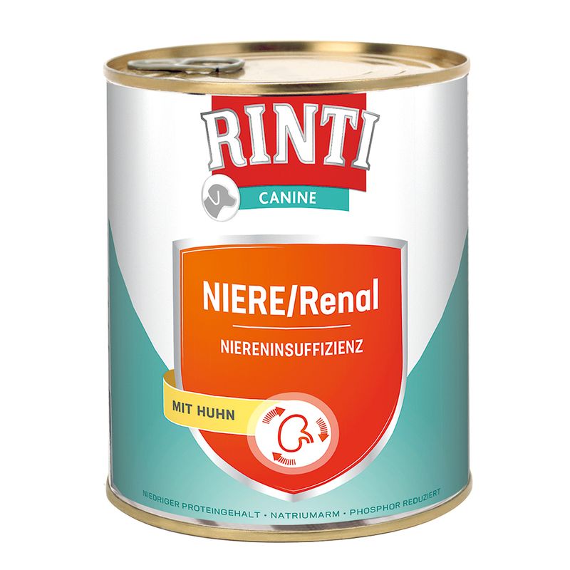 RINTI Canine Insuffisance rénale poulet 800 g pour chien