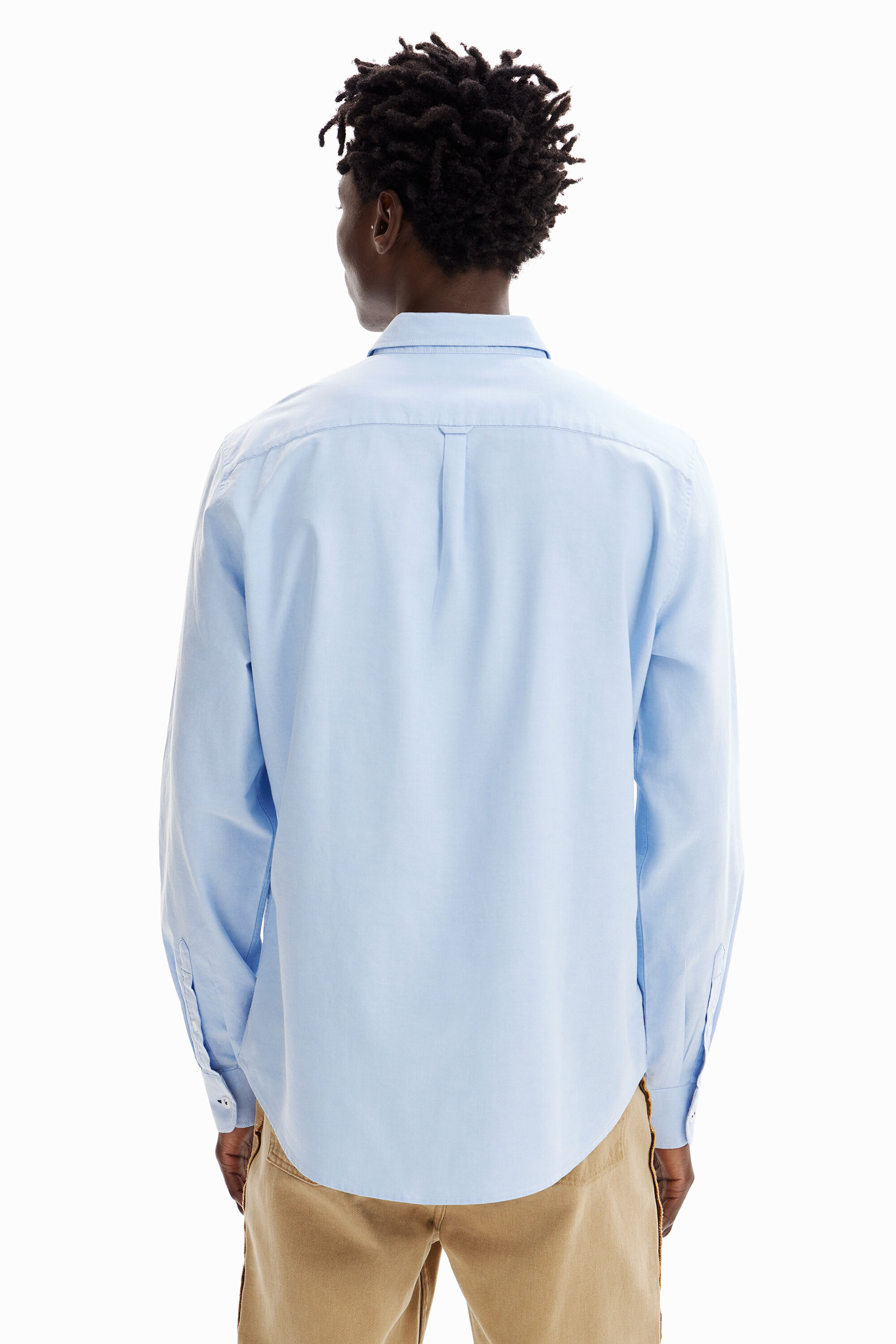 Chemise unie surpiqûres