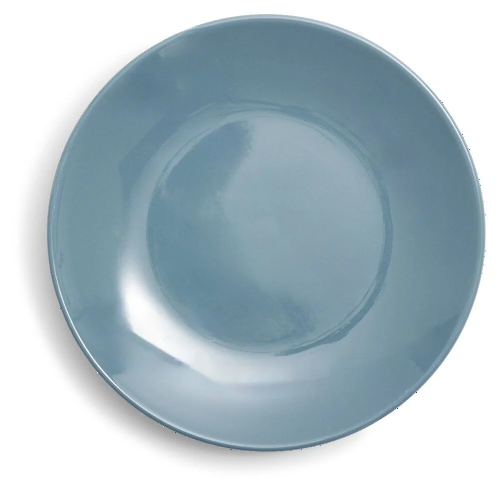 Assiette plate Madrid grès bleu Ø20cm