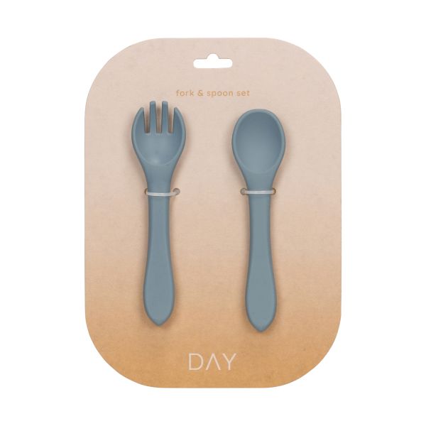 DAY Bestekset - Siliconen - Faded Blue