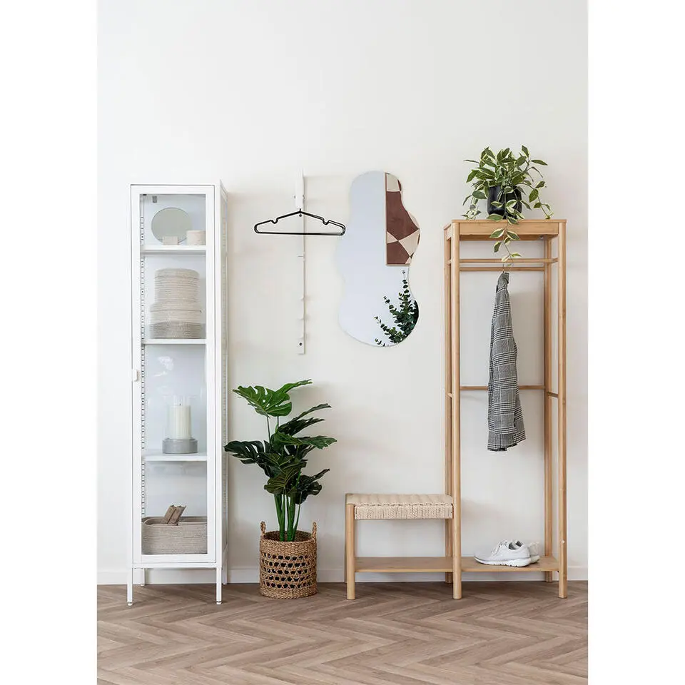 Kledingrek Naturel Bamboe - 14x39x165cm - Ember