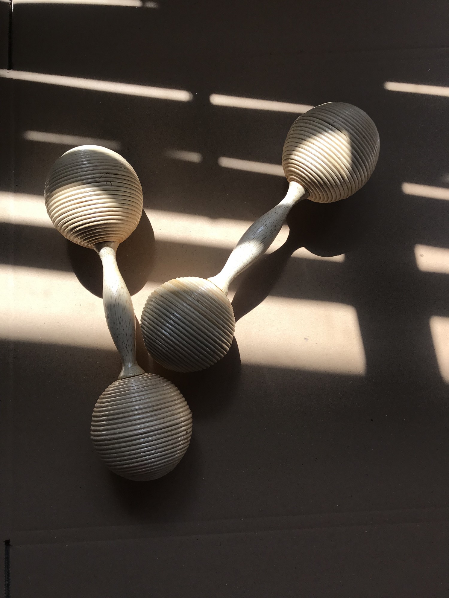 Doppel-Maraca aus Rattan, L 26 cm, Ø 7 cm günstig bestellen