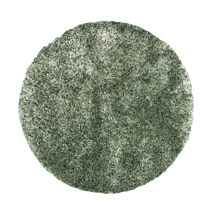 Rond shaggy vloerkleed - Grace Groen | Vol vloerkleed!