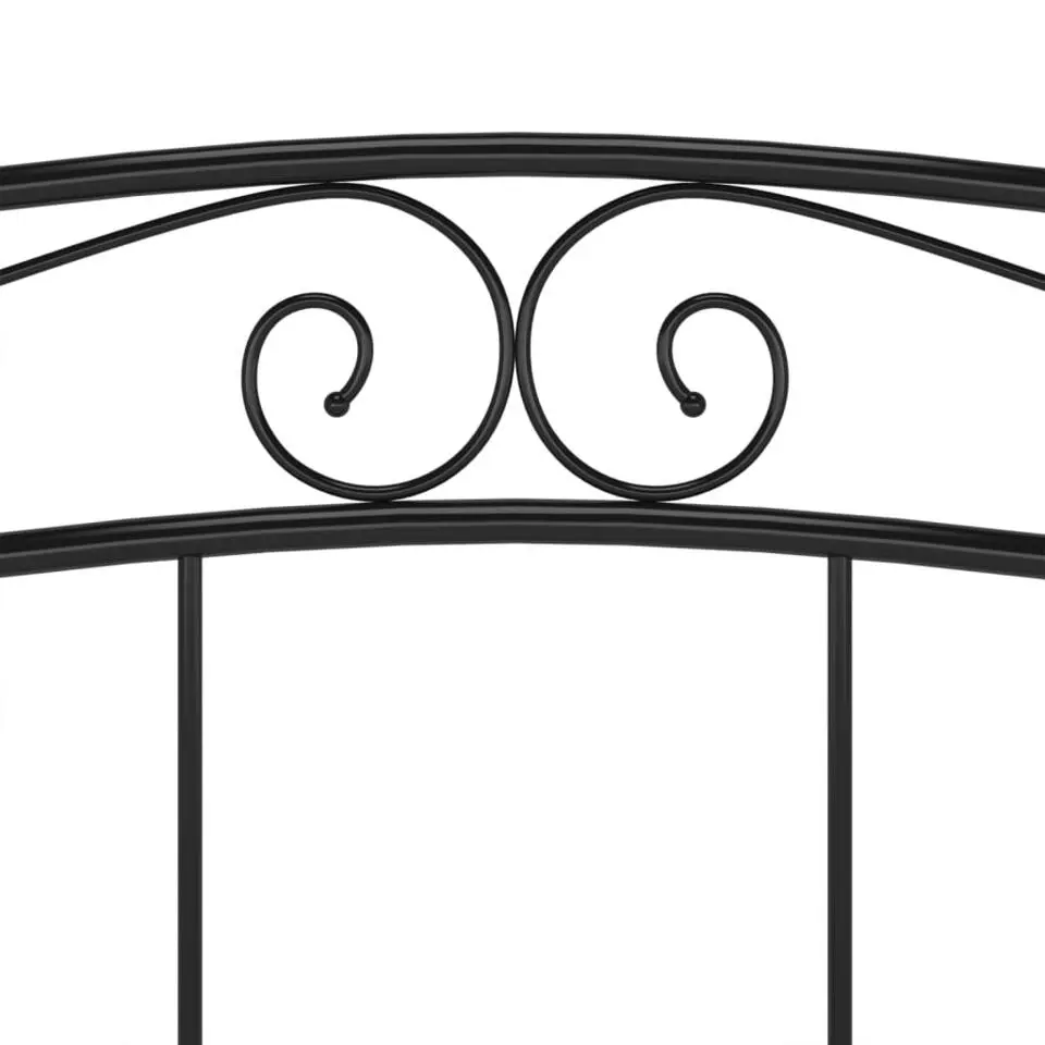 vidaXL - Meatlen bed frame - Zwart - Metaal - 140x200 cm
