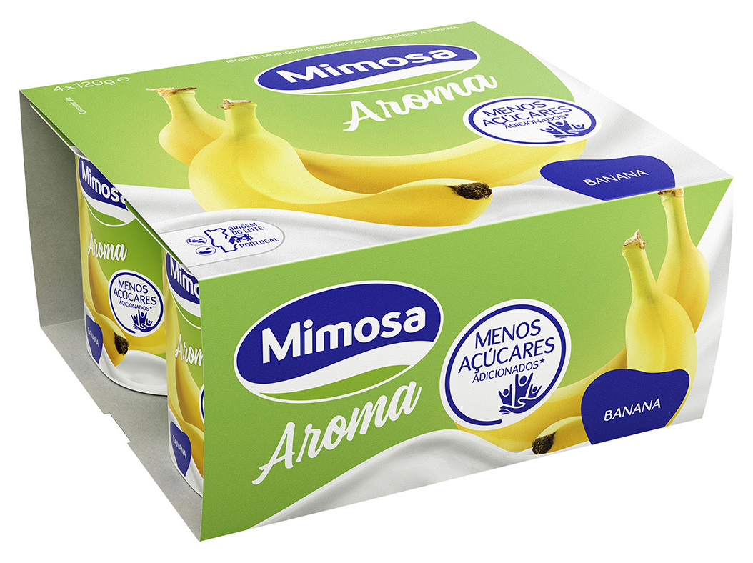 IOGURTE MIMOSA AROMA BANANA 4X120G