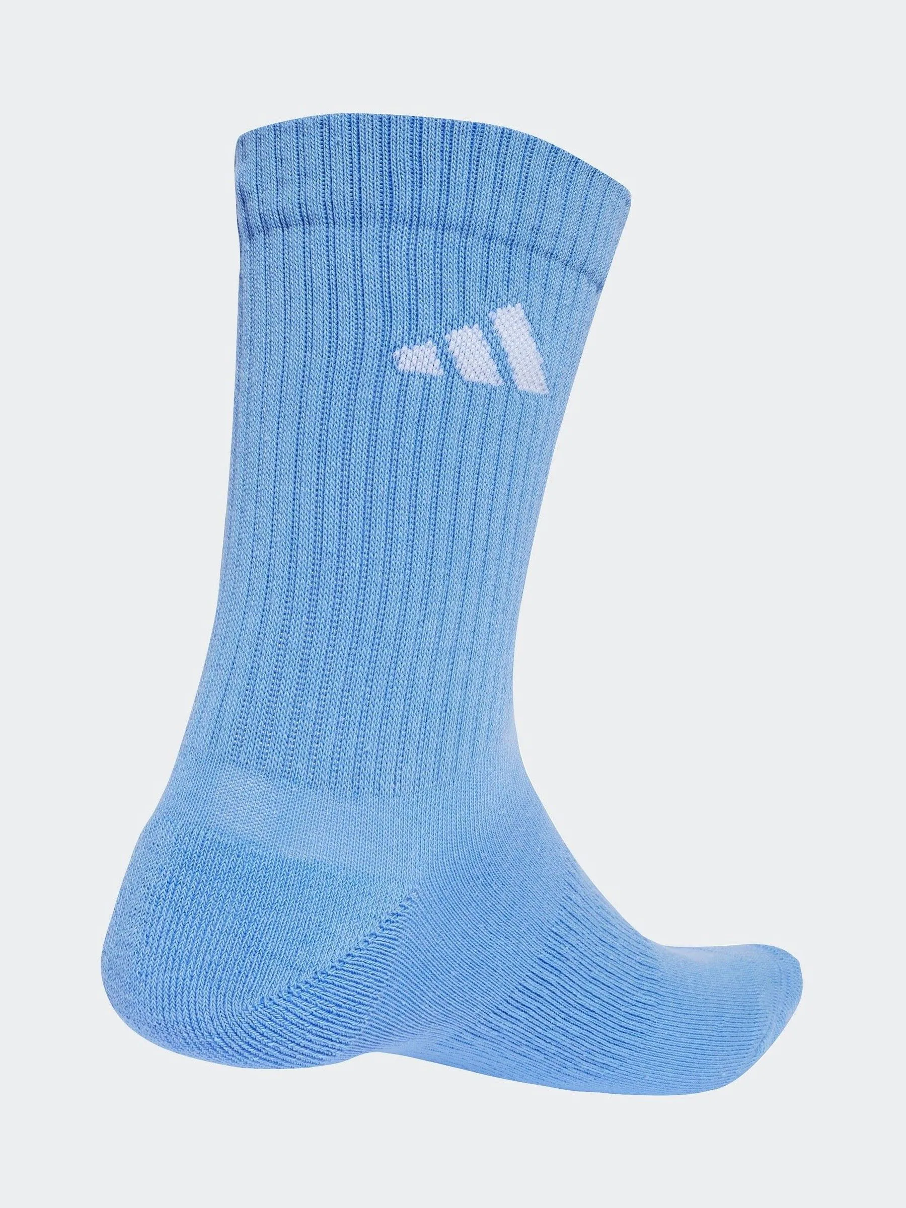 Blauw - adidas Logo Crew Socks 6 Pack