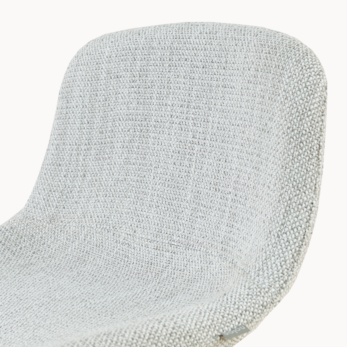 Barkruk Nino-Mats zwart onderstel grijs melange 75 cm