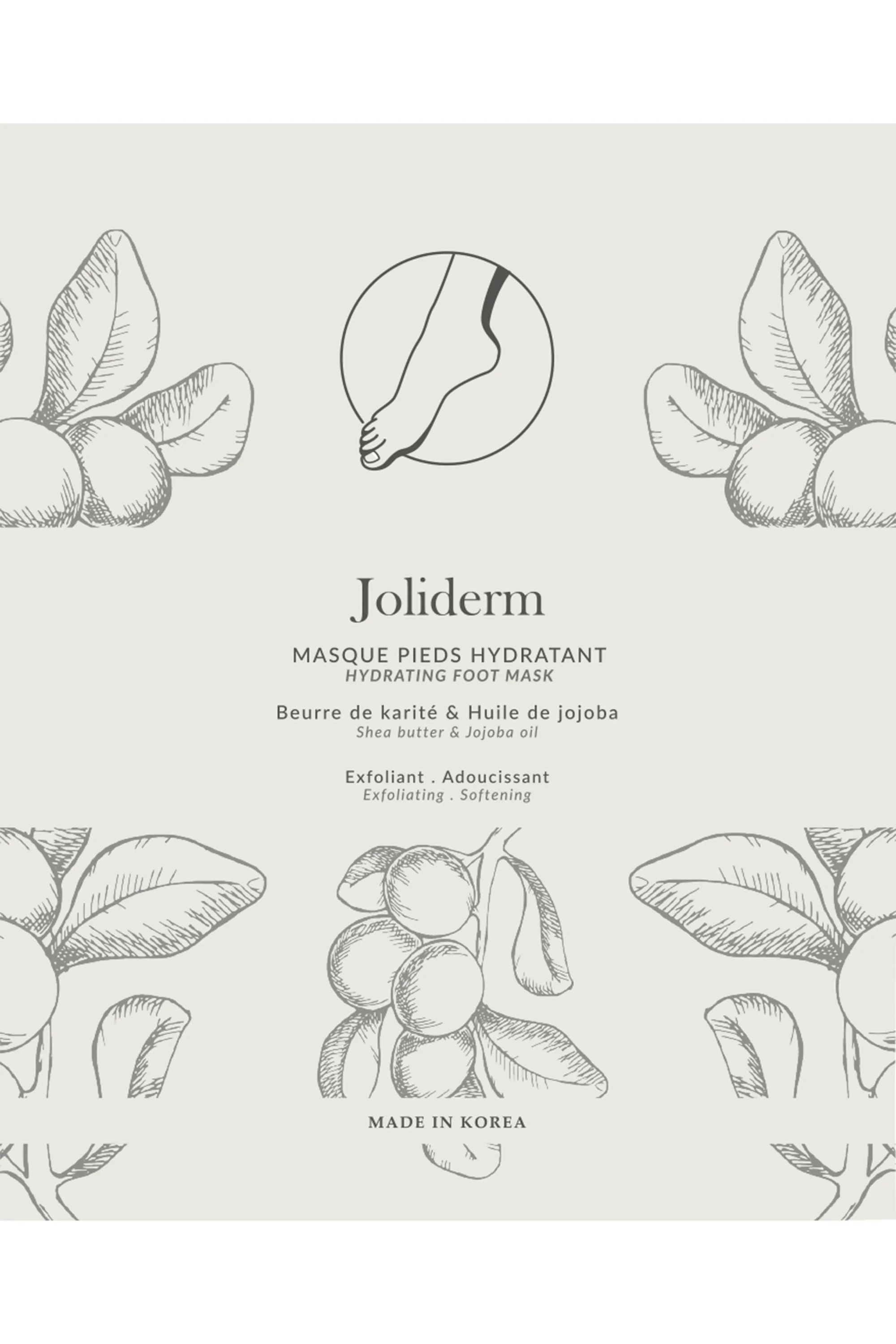 Joliderm Masque pieds hydratant