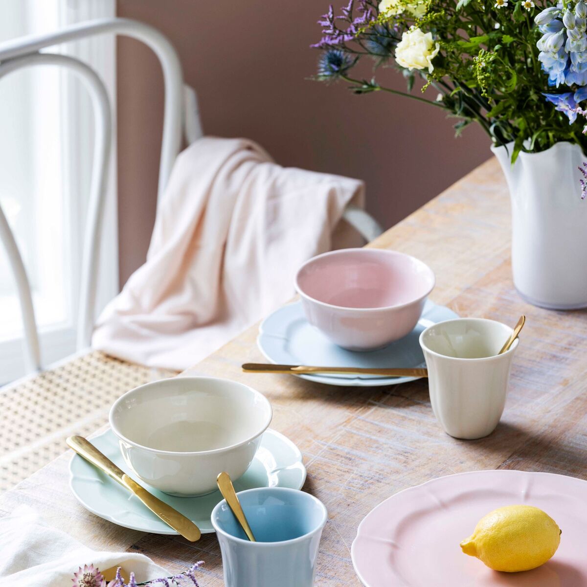 Søholm Solvej middagstallerkenen, 26.5 cm, soft pink