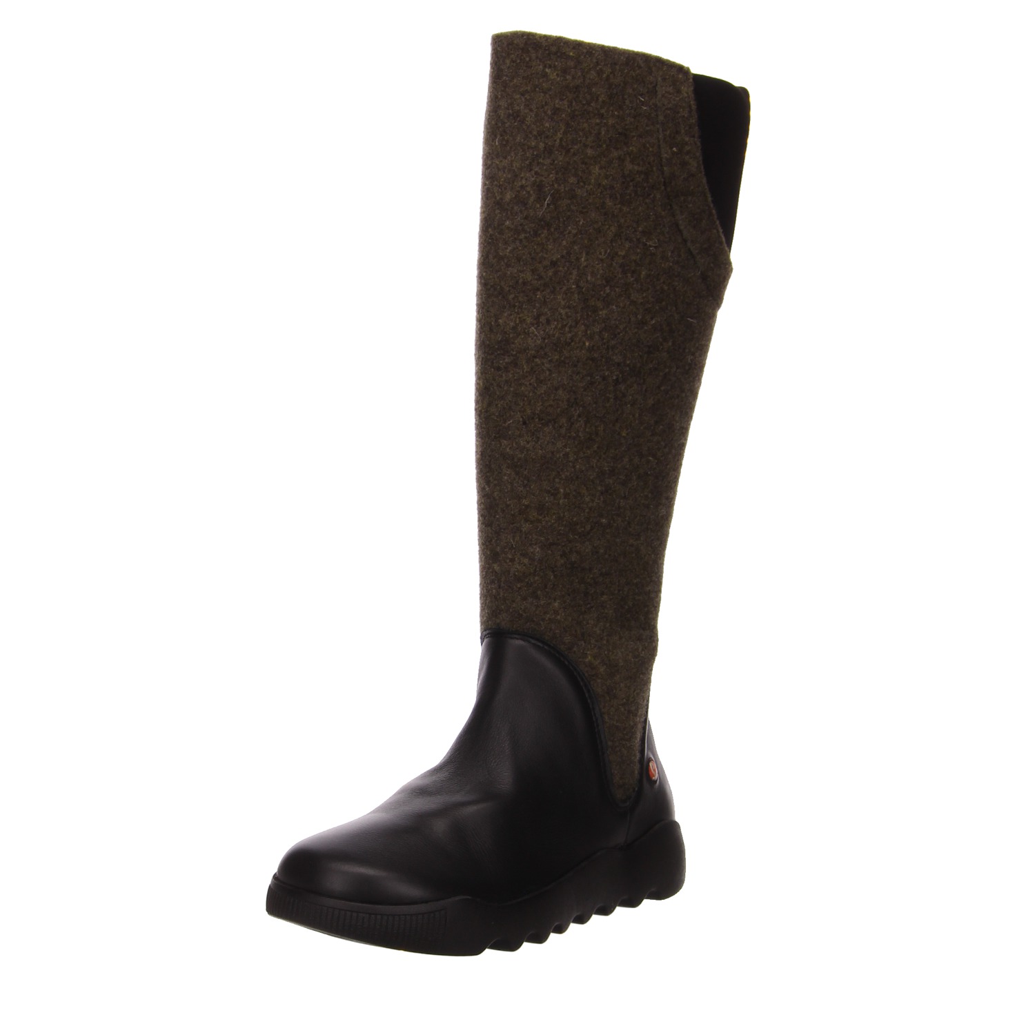 Softinos Stiefel schwarz/braun schwarz