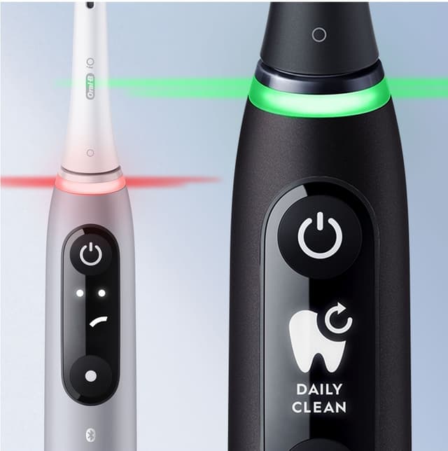 Oral-B iO 6s elektrisk tandbørste duopakke (sort/pink)