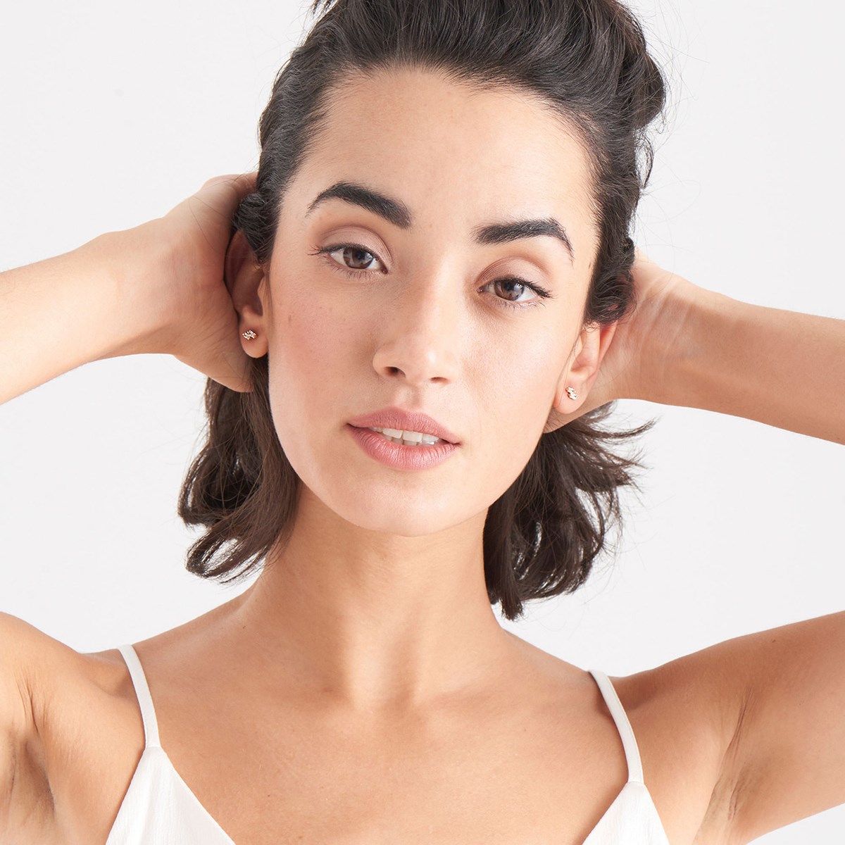 Boucles d'oreilles puces Ania Haie Glow Getter dorées