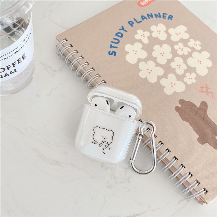 Telefoon in de behuizing - AirPods-hoesje