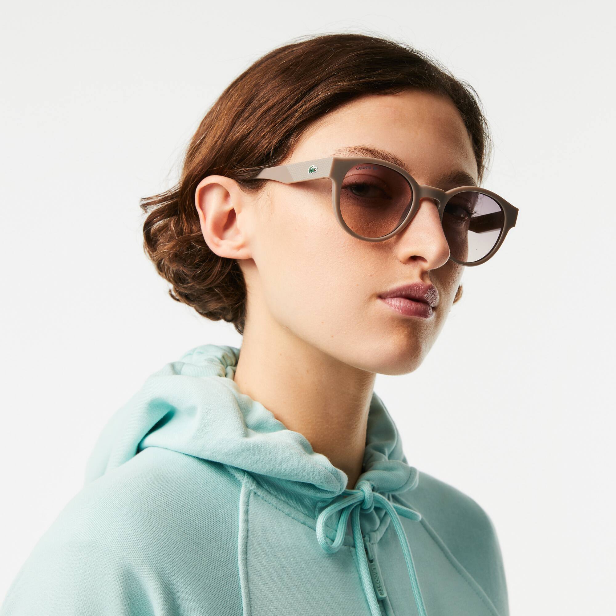 Lunettes de soleil L.12.12 ovales en résine végétale Lunettes de soleil - Gris - Lacoste - Femme