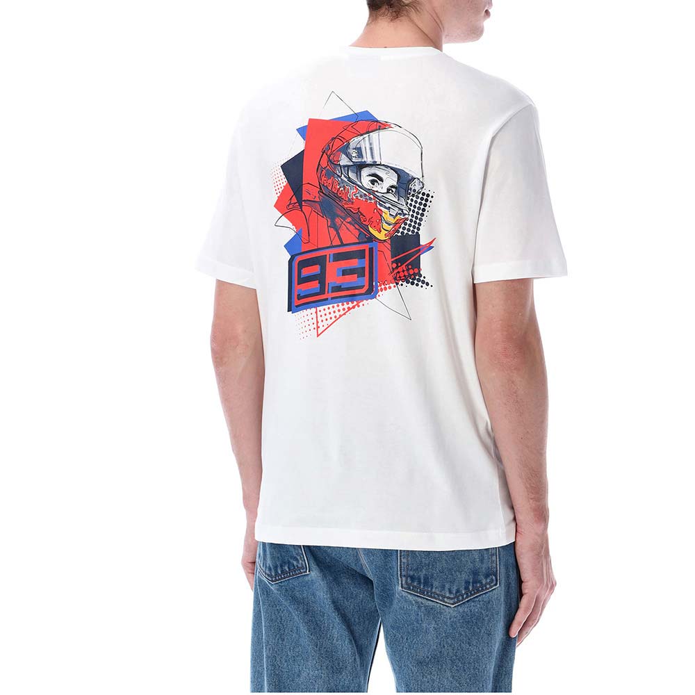 marc marquez - T-shirt RedBull pilote Blanc