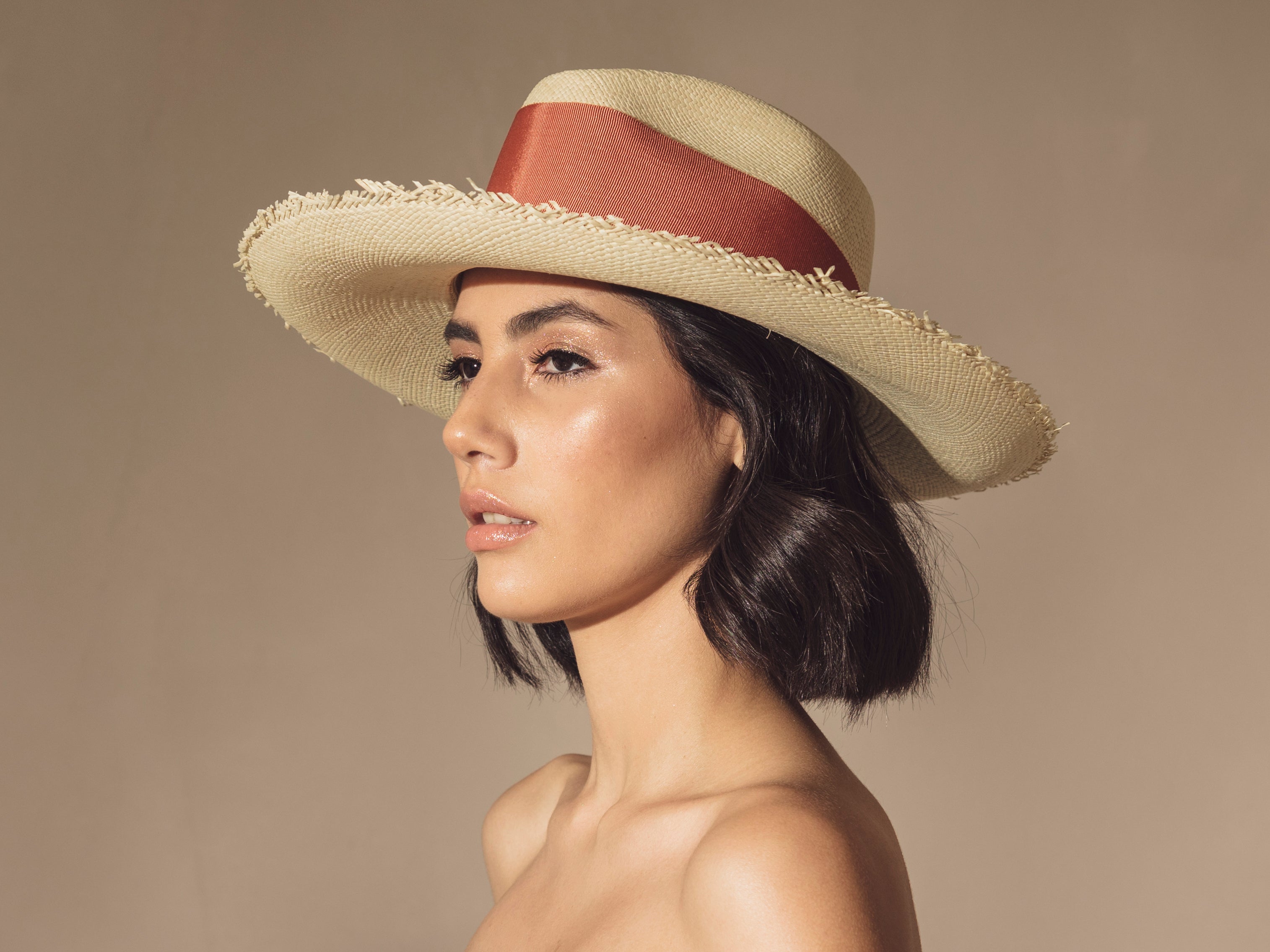 Chapeau Aguacate à long bord