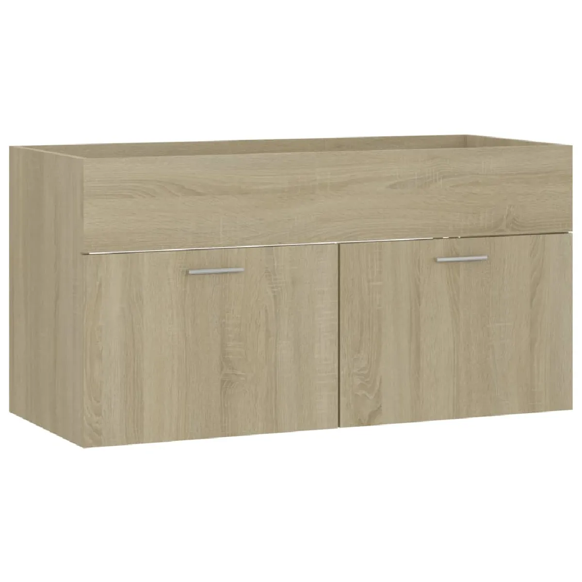 vidaXL Armoire d'Évier - Chêne Sonoma - 90 cm