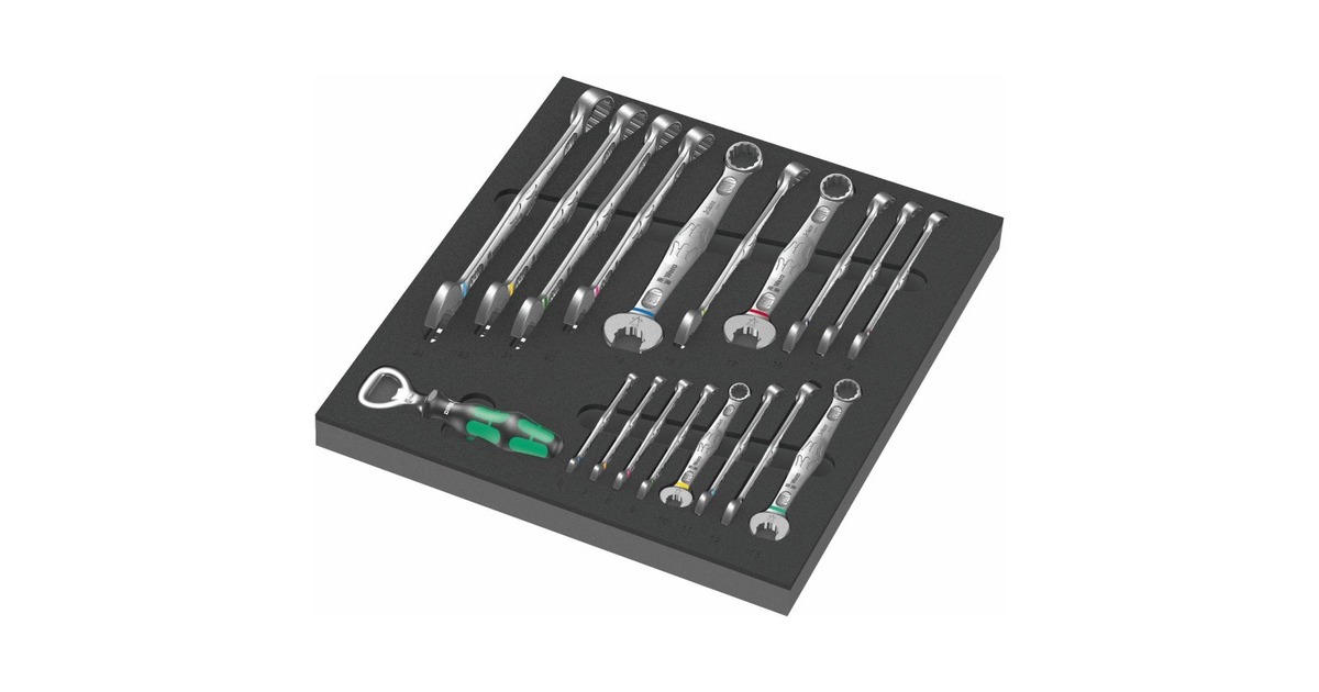 Wera9700 Tool Rebel werkplaatswagen 1, 94-delig gereedschapswagen  (Zwart, Incl. 4 schuimrubber inzetstukken met gereedschap)