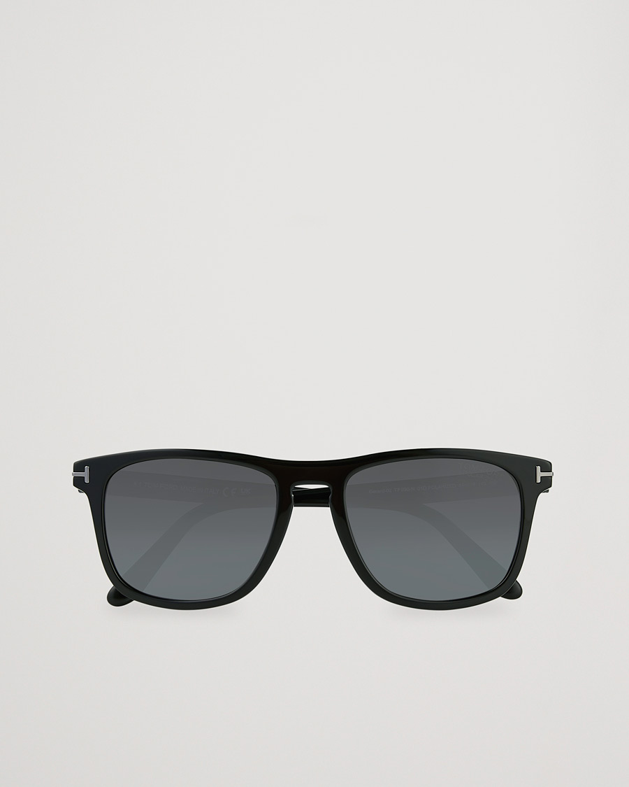 Tom Ford Gerard Polarized Sunglasses Shiny Black/Smoke