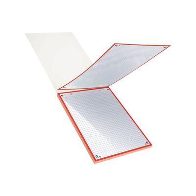Oxford - Pack de 30 Fiches Bristol Scribzee - A5 - petits carreaux - perforées - rouge