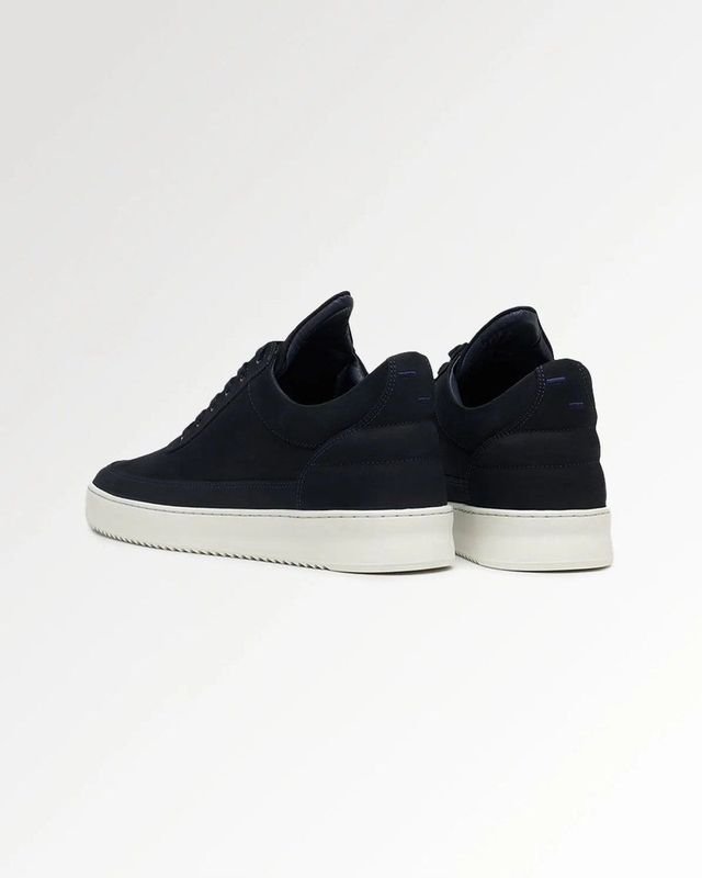 Filling Pieces - Low Top Ripple - Nubuck Sneaker - Navy