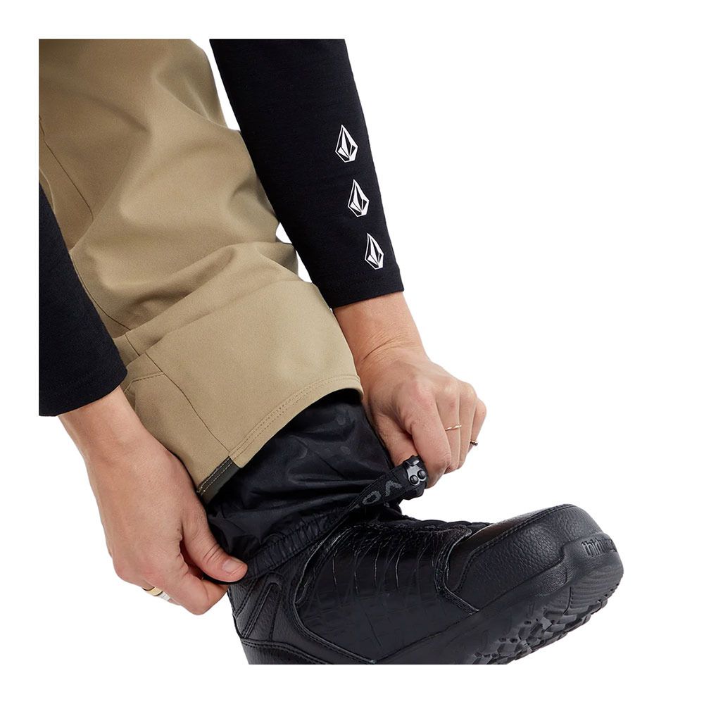 Volcom SWIFT - Salopette Homme dark khaki