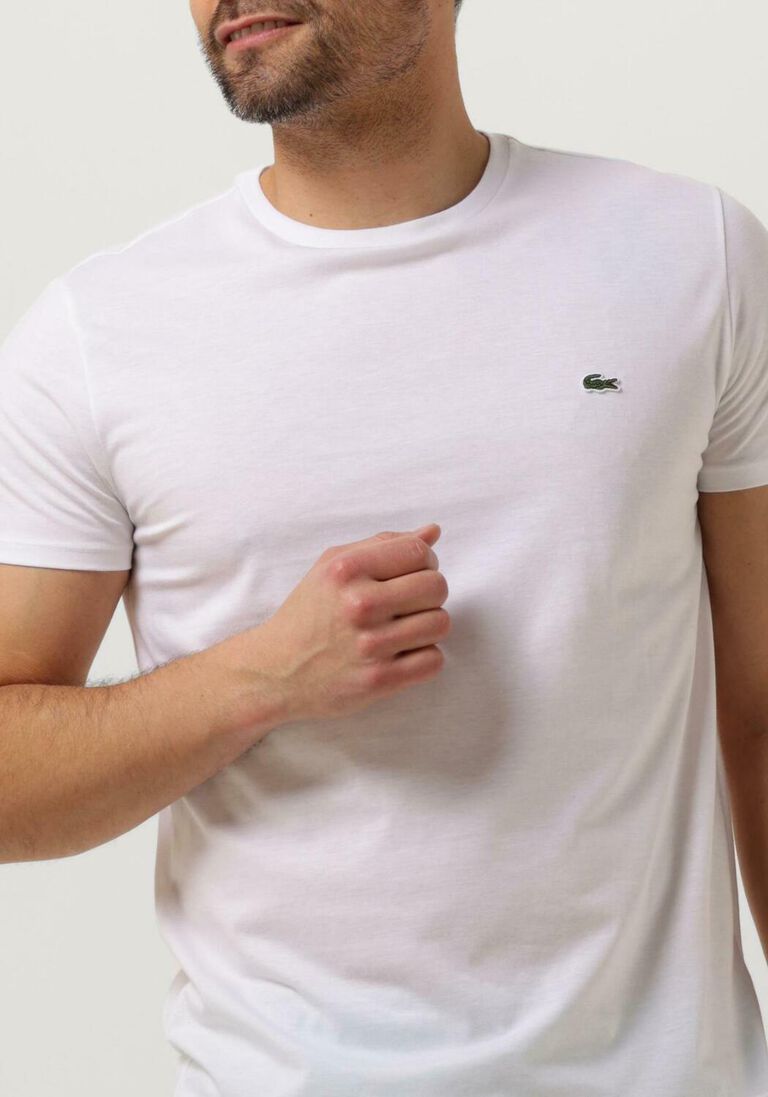 LACOSTE witte lacoste t-shirt 1ht1 men's tee-shirt 1121