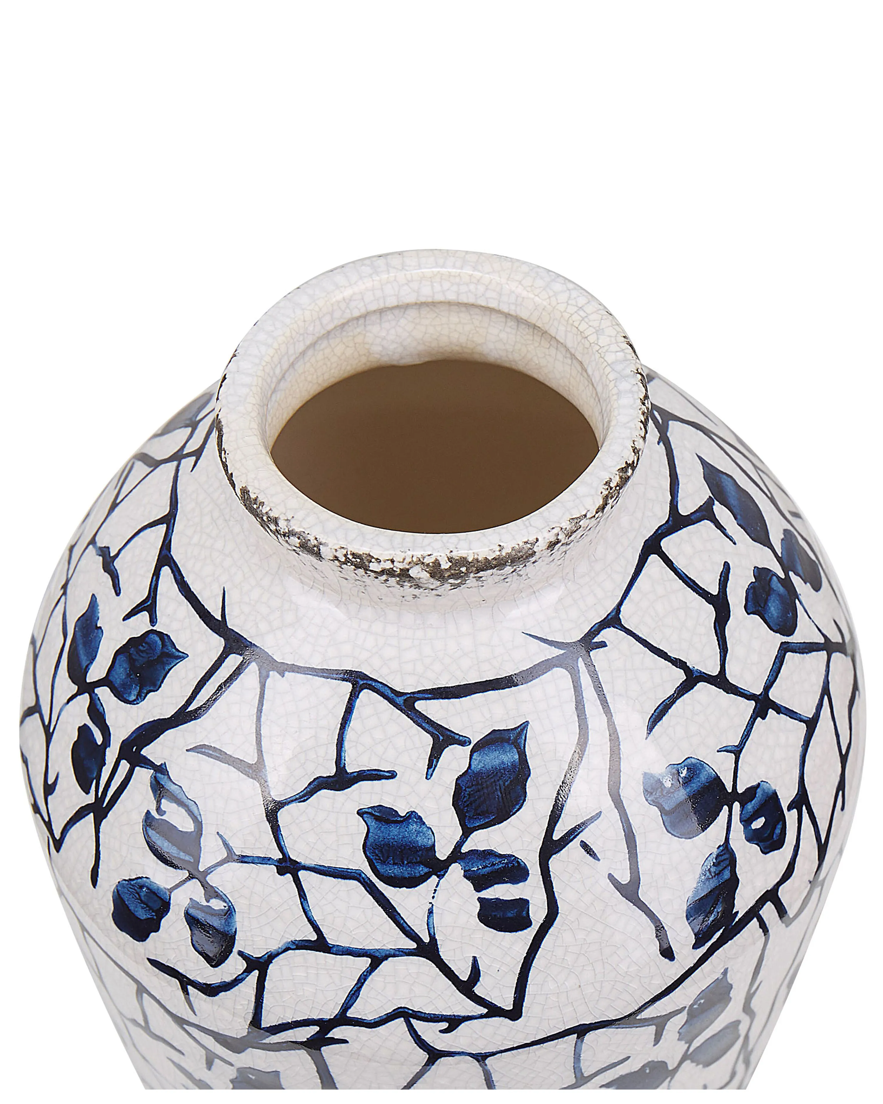 Bloemenvaas MALLIA Steengoed 22 cm Wit