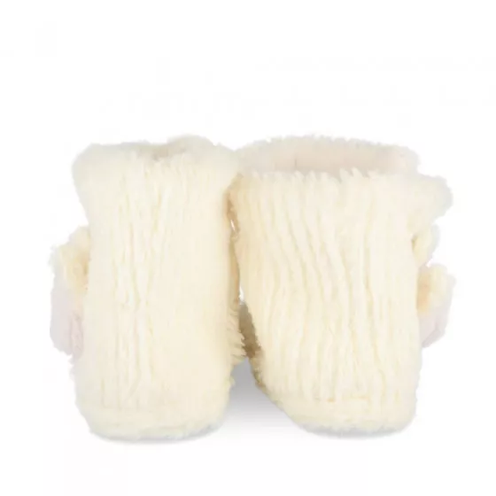 Chaussons bottines BEIGE LOVELY SKULL