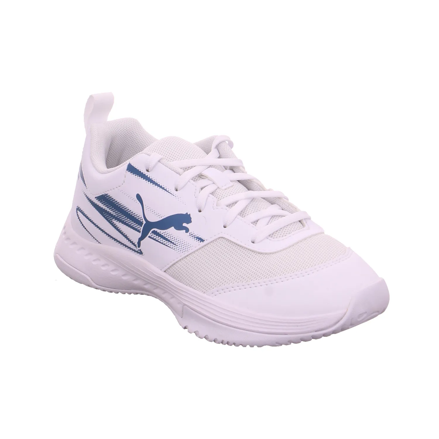 PUMA Kinder Indoor Weiss Synthetik