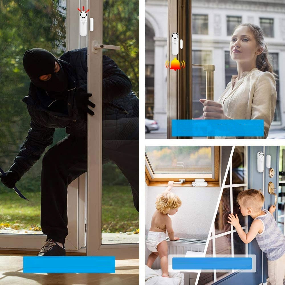 (120db) Anti-Einbruch Tür- / Fenster Sensor Alarmanlage Sirene Einbruchschutz Magnethaftung