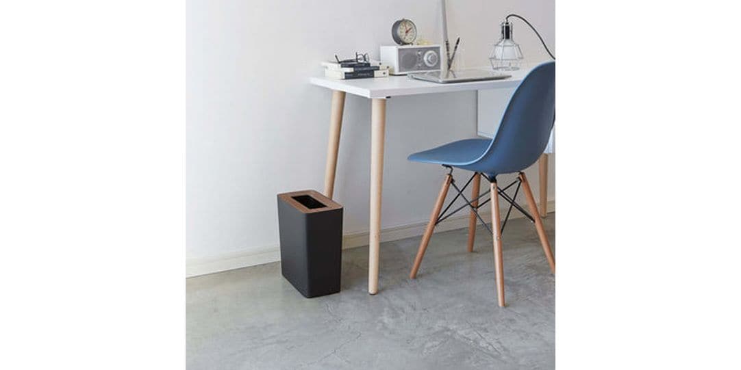 Yamazaki Papierkorb RIN 10 l, Schwarz Mülleimer