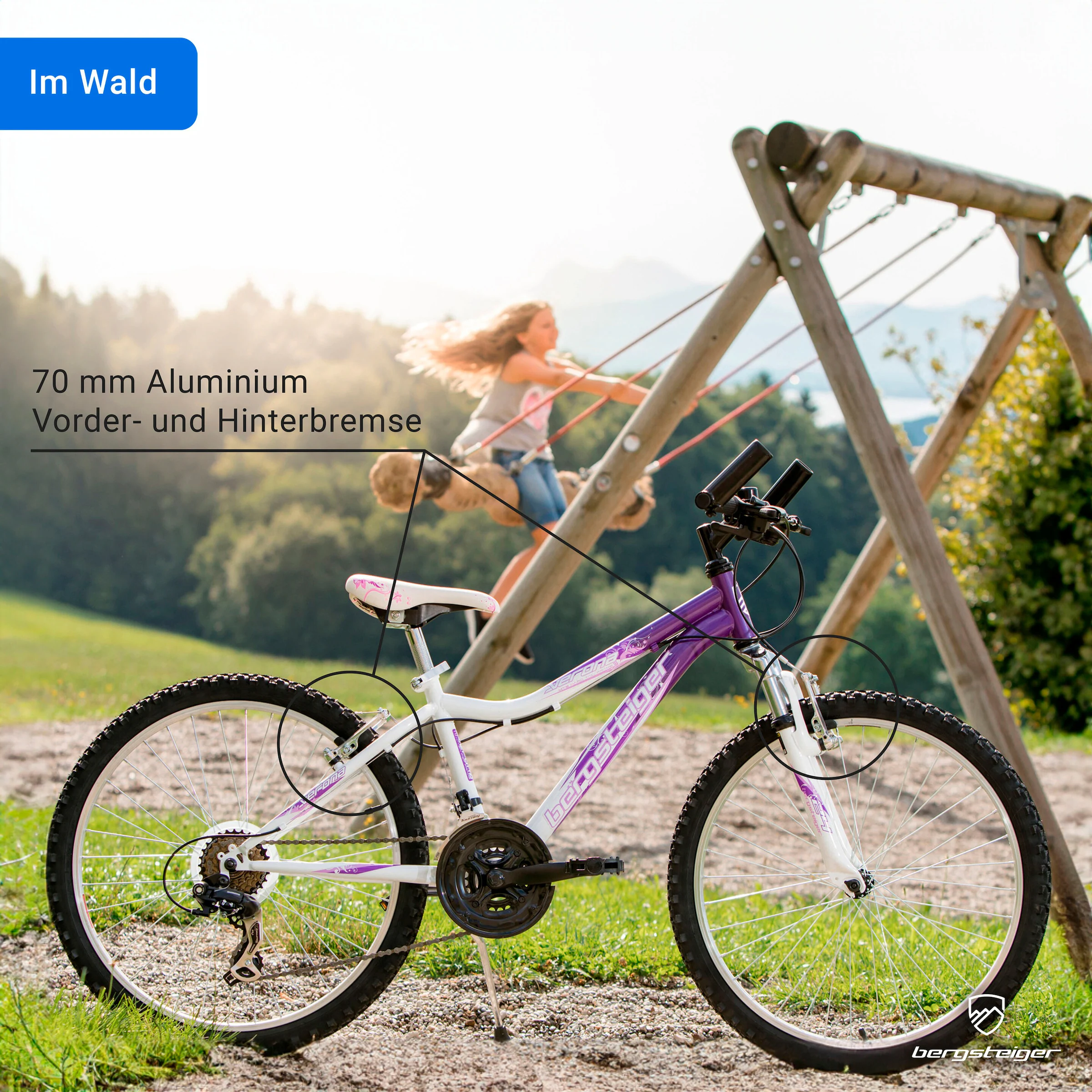 Bergsteiger Mountainbike Verona 24 Zoll | pink