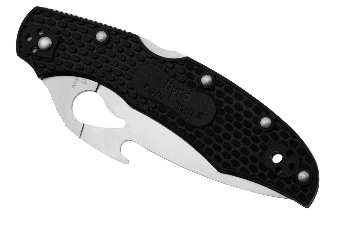 Spyderco Byrd Cara Cara 2 Emerson Wave BY03PSBK2W Black FRN, partly serrated zakmes