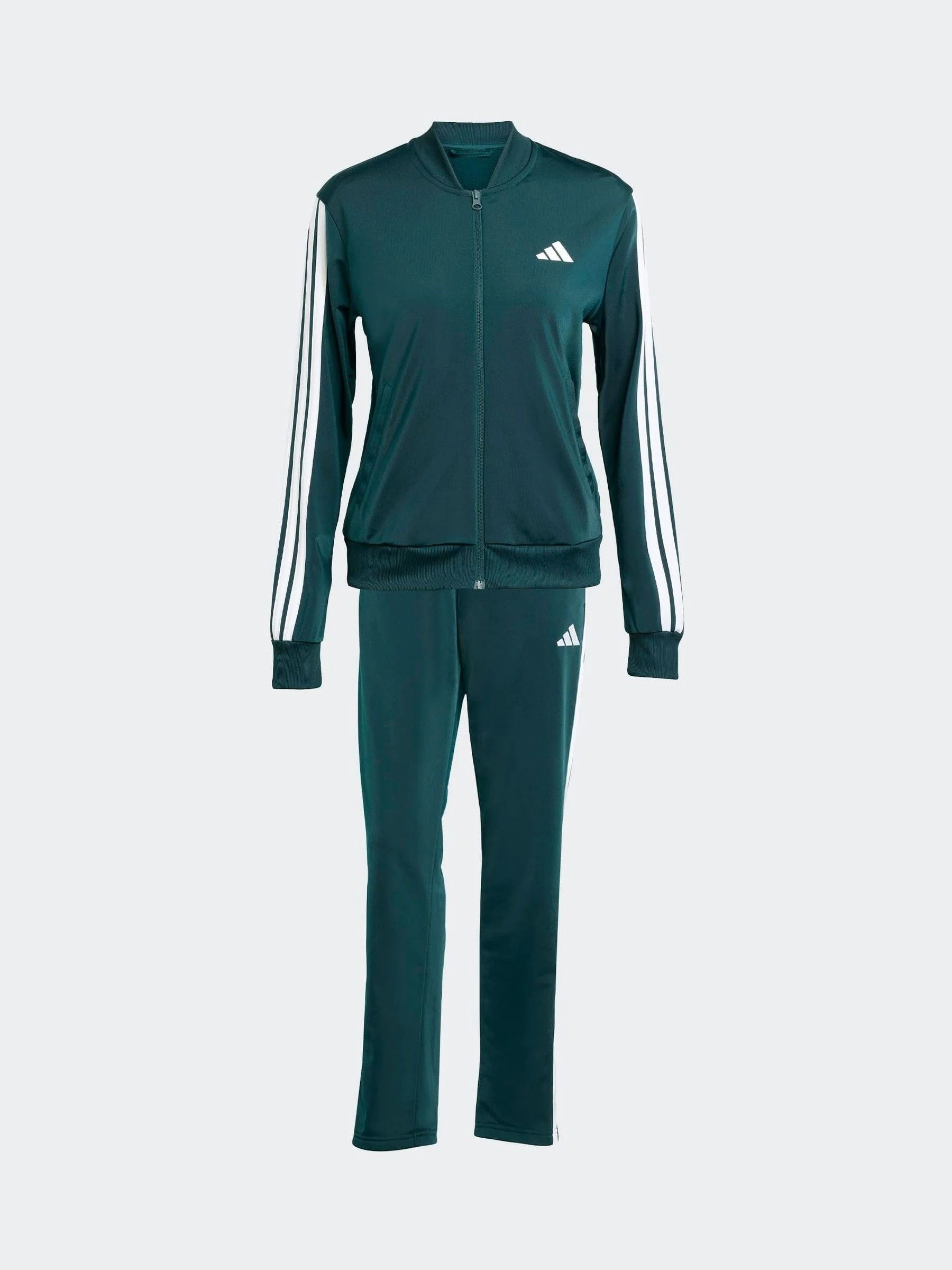 Groen - adidas Essentials trainingspak met 3 strepen