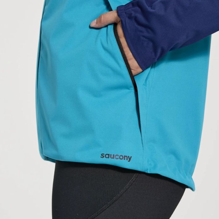 Saucony Dame Jakker Boulder Drizzle Jacket Blå