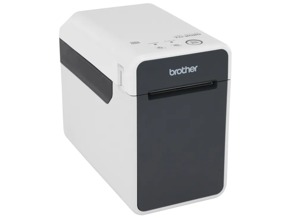 Brother TD-2020 - Etiketprinter - direkte termisk - Rulle (6,3 cm) - 203 dpi - op til 152.4 mm/sek. - USB 2.0, seriel, USB vært - skærer